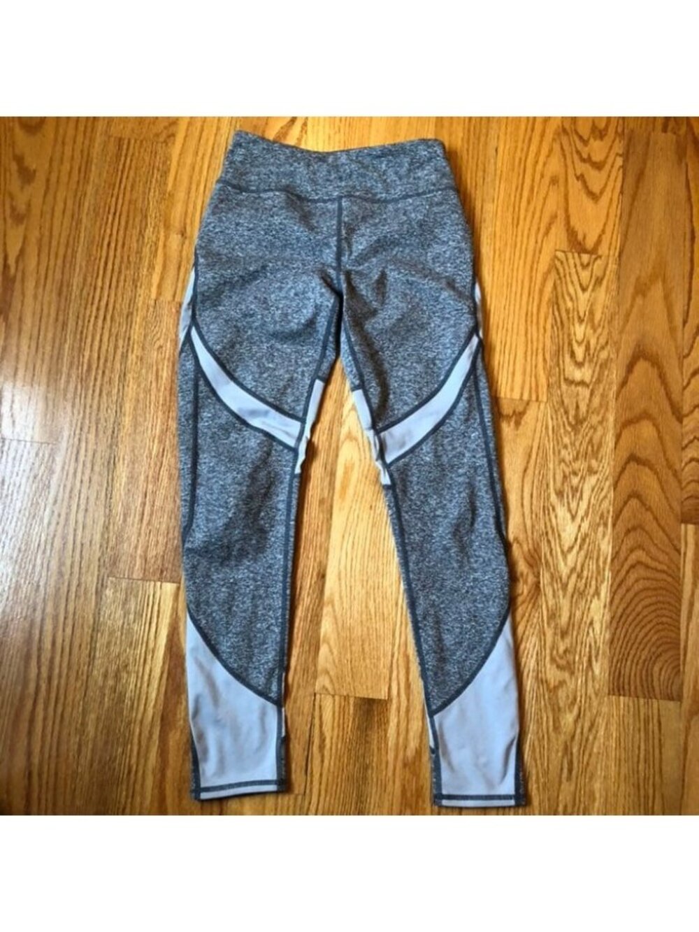 Zella Girl gray & blue leggings size L